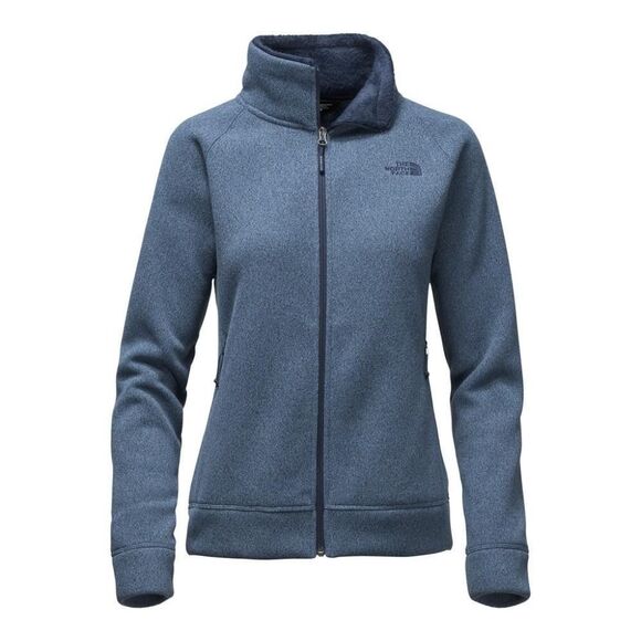 The North Face Crescent Raschel Full Zip Jacket Shady‎ Blue Heather Size Small - Picture 1 of 11